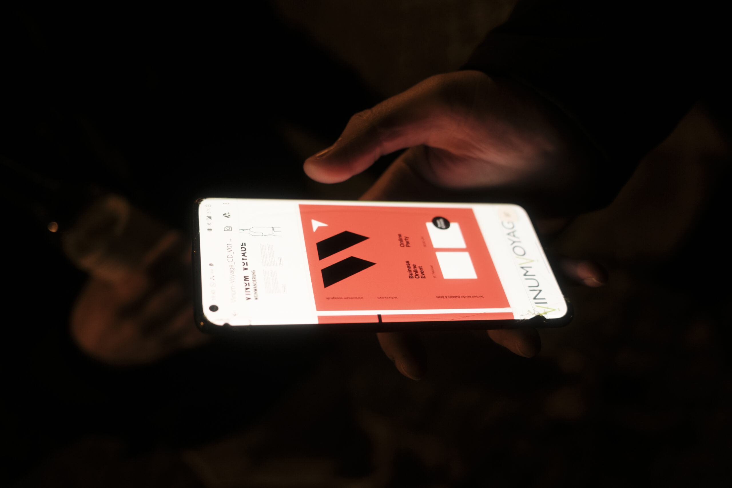 Vinum Voyage Karte auf Smartphone